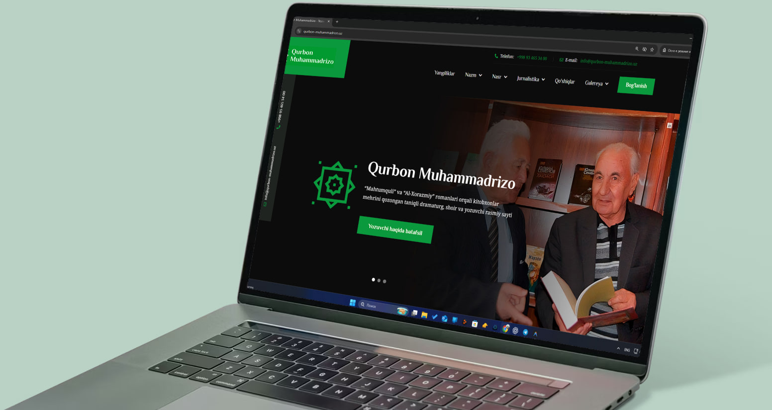 Курбон Мухаммадризо — официальный сайт писателя и драматурга